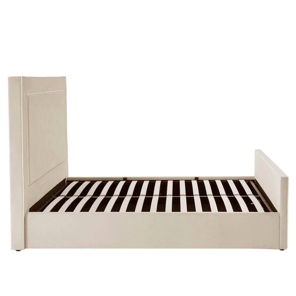 Sorrento Ottoman Storage Bed - Ecru/White