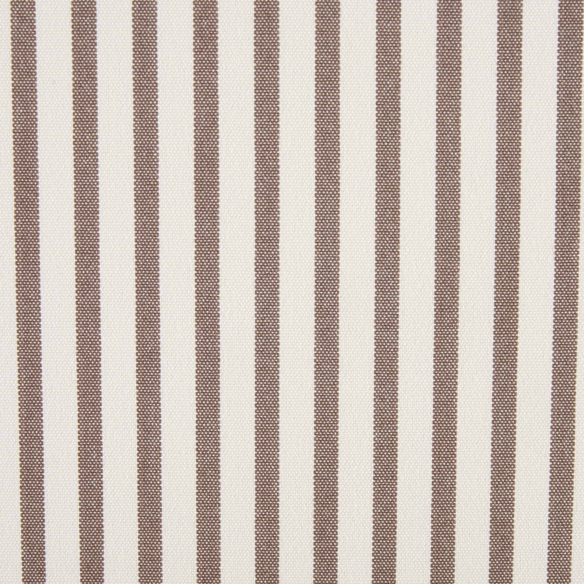 Stockton Round Storage Pouffe - Chocolate Stripe