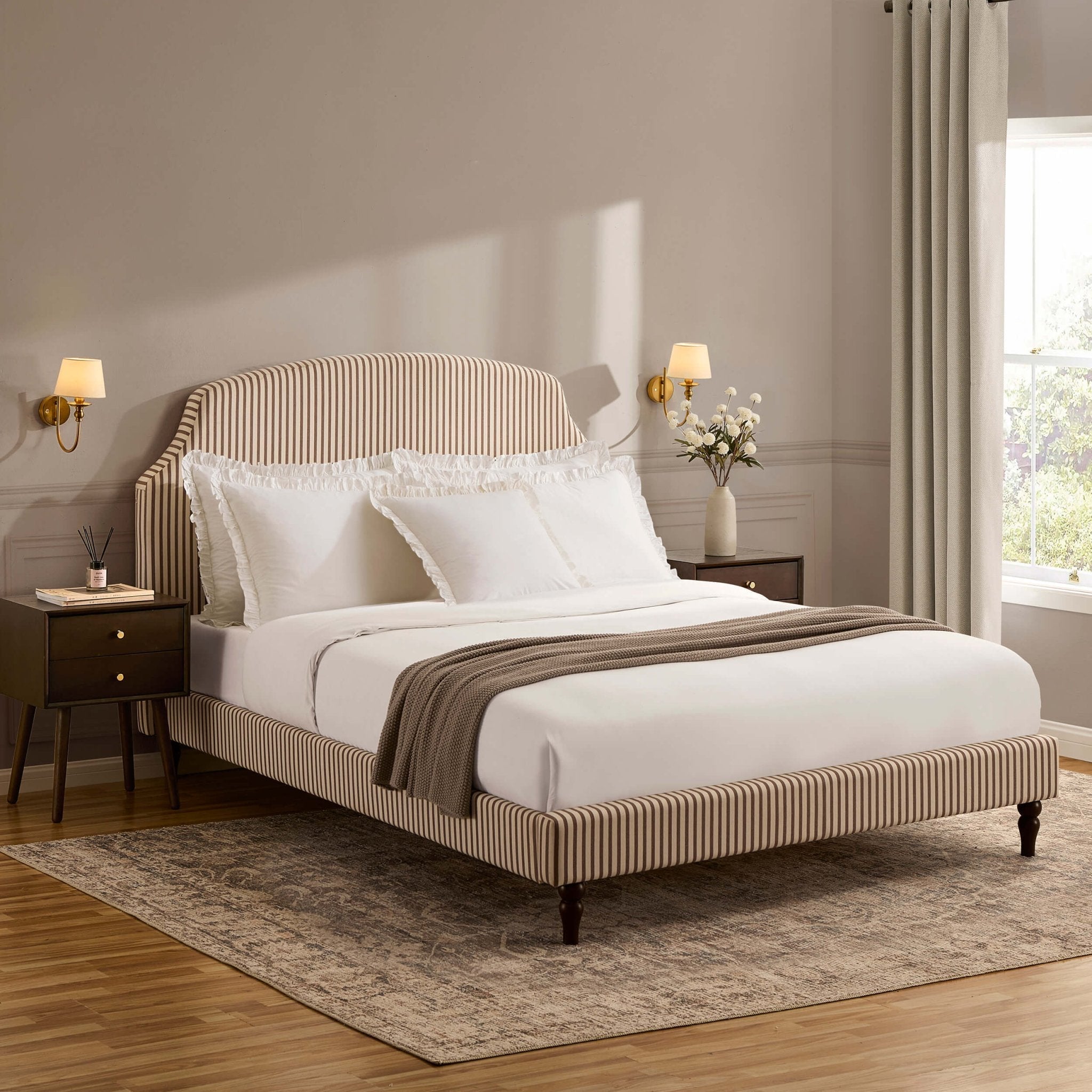 Surrey Bed Frame - Chocolate Stripe