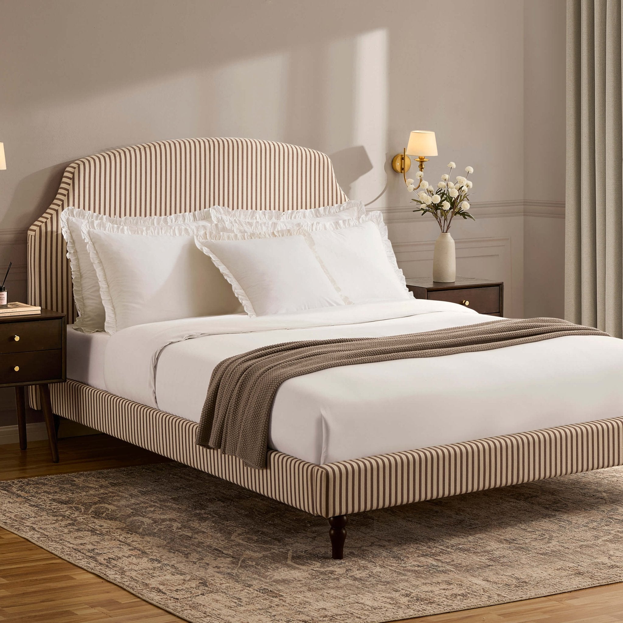 Surrey Bed Frame - Chocolate Stripe