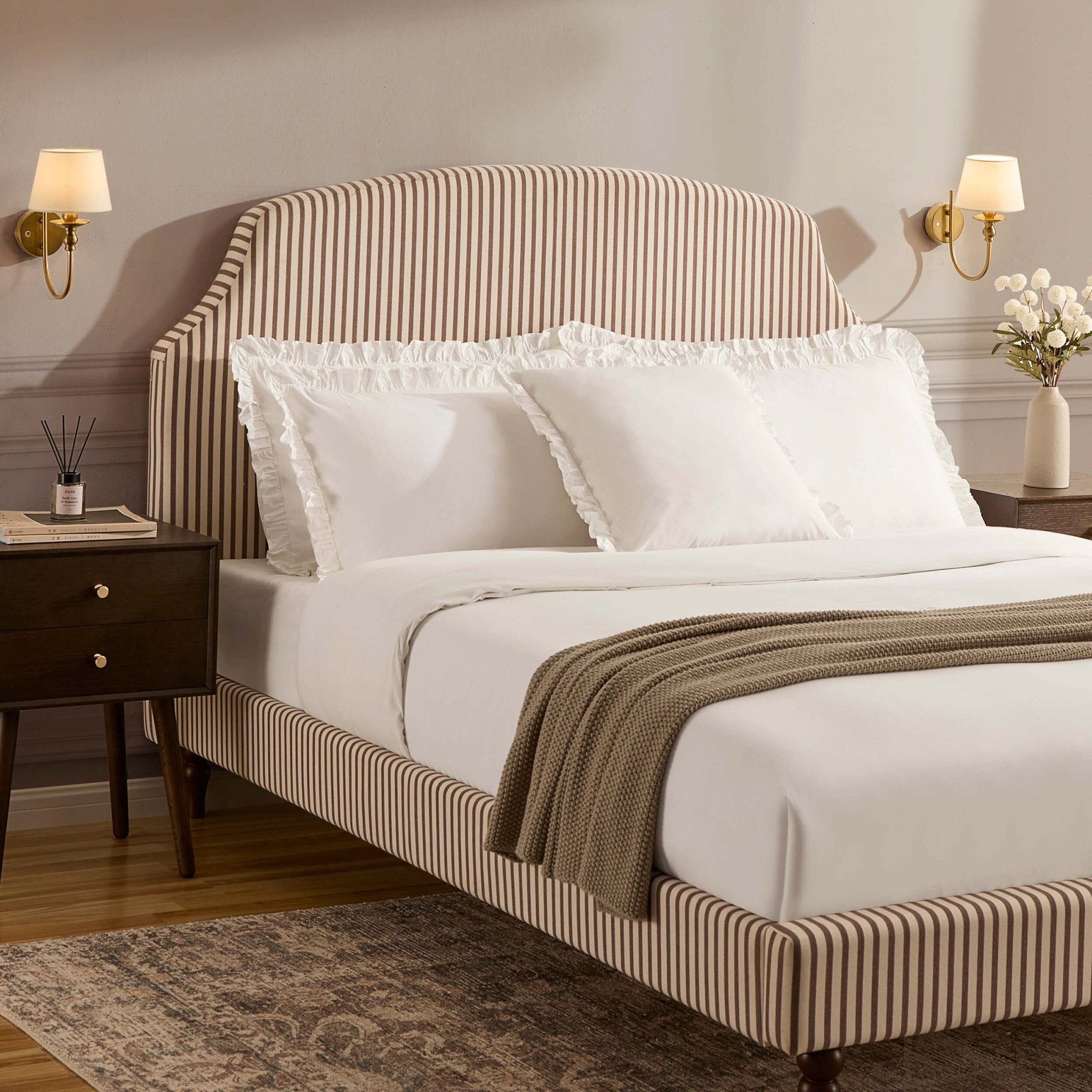 Surrey Bed Frame - Chocolate Stripe