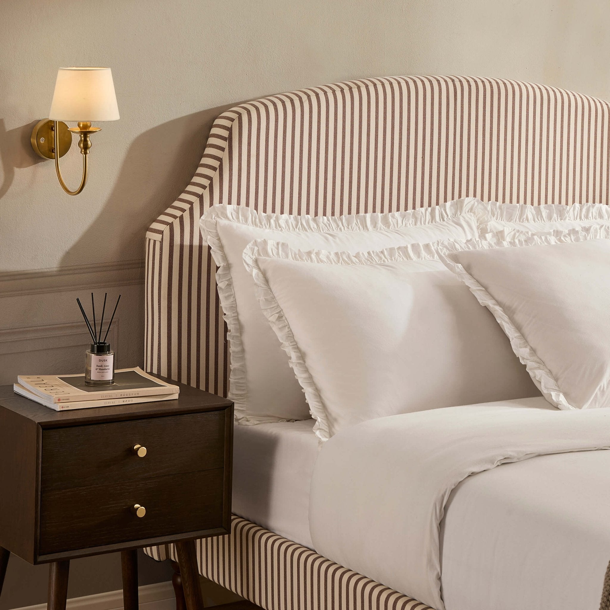 Surrey Bed Frame - Chocolate Stripe