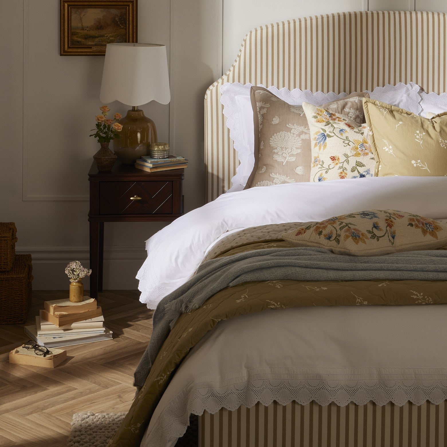 Surrey Bed Frame - Sand Stripe