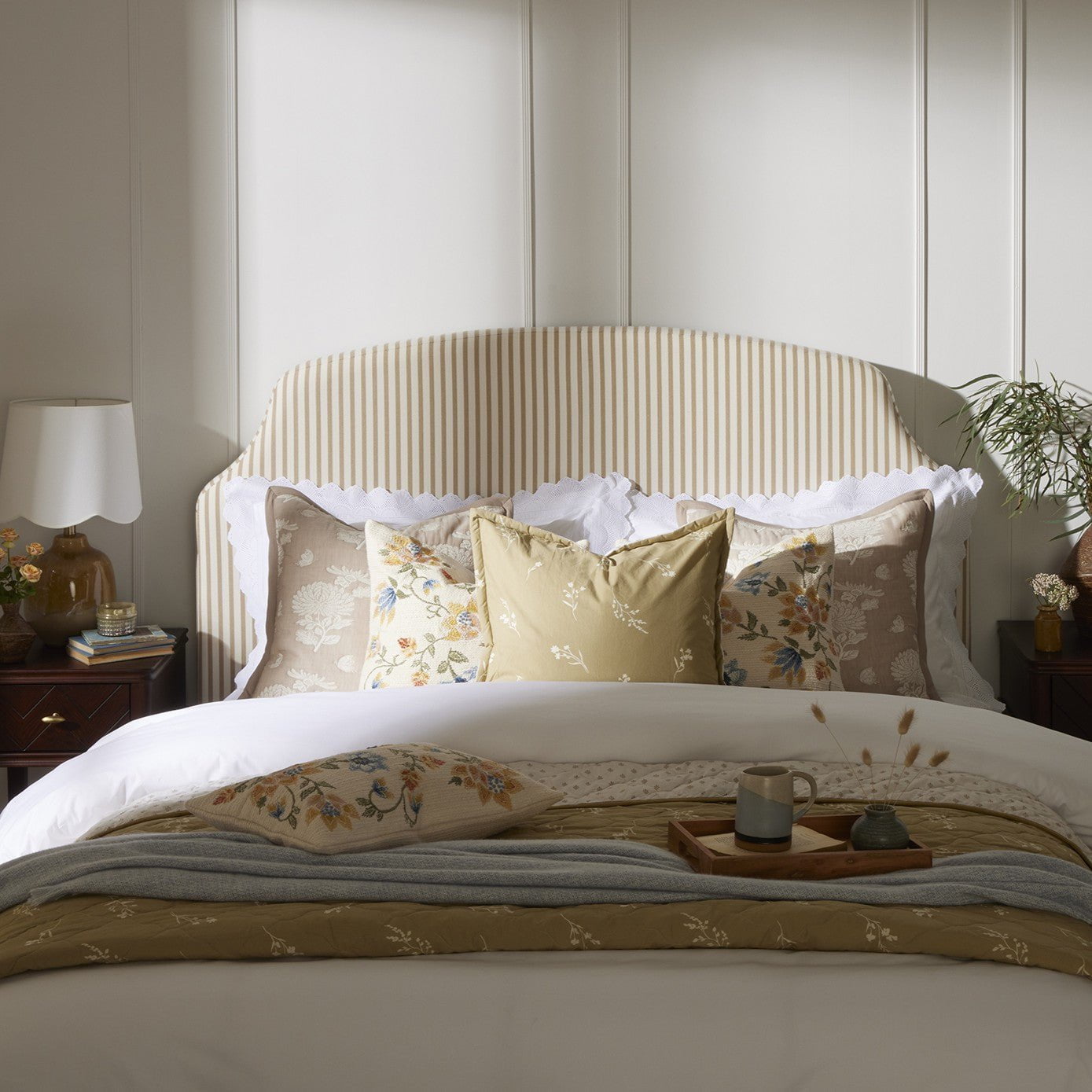 Surrey Bed Frame - Sand Stripe