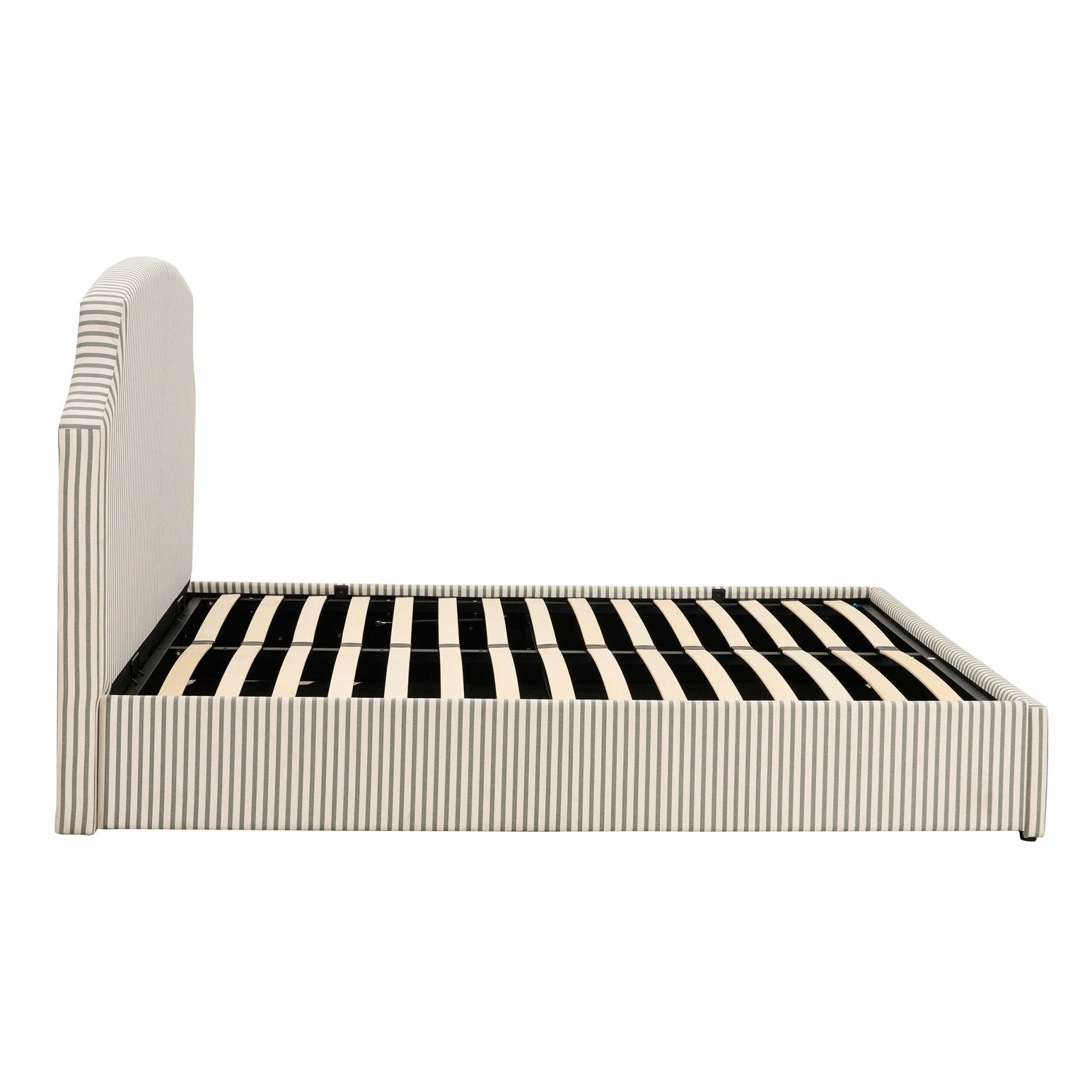 Surrey Ottoman Storage Bed - Sage Stripe