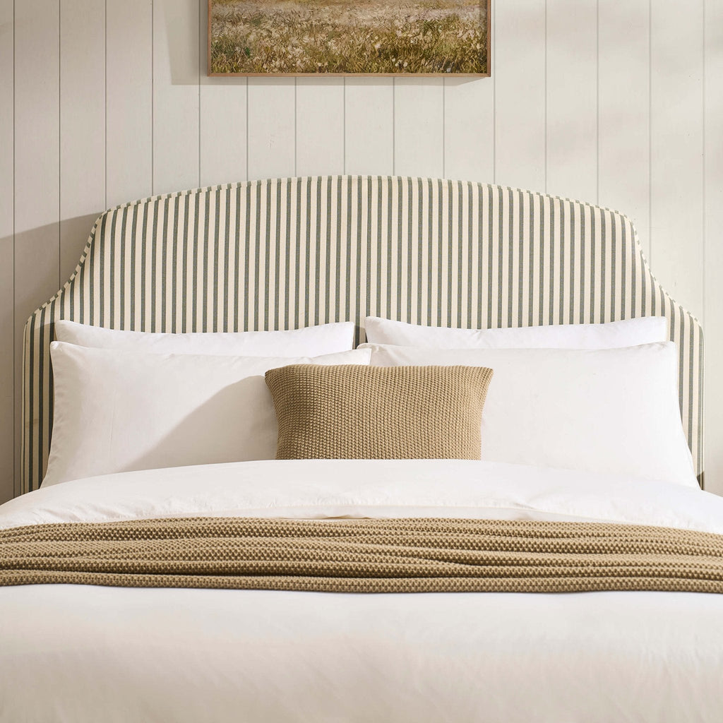 Surrey Ottoman Storage Bed - Sage Stripe
