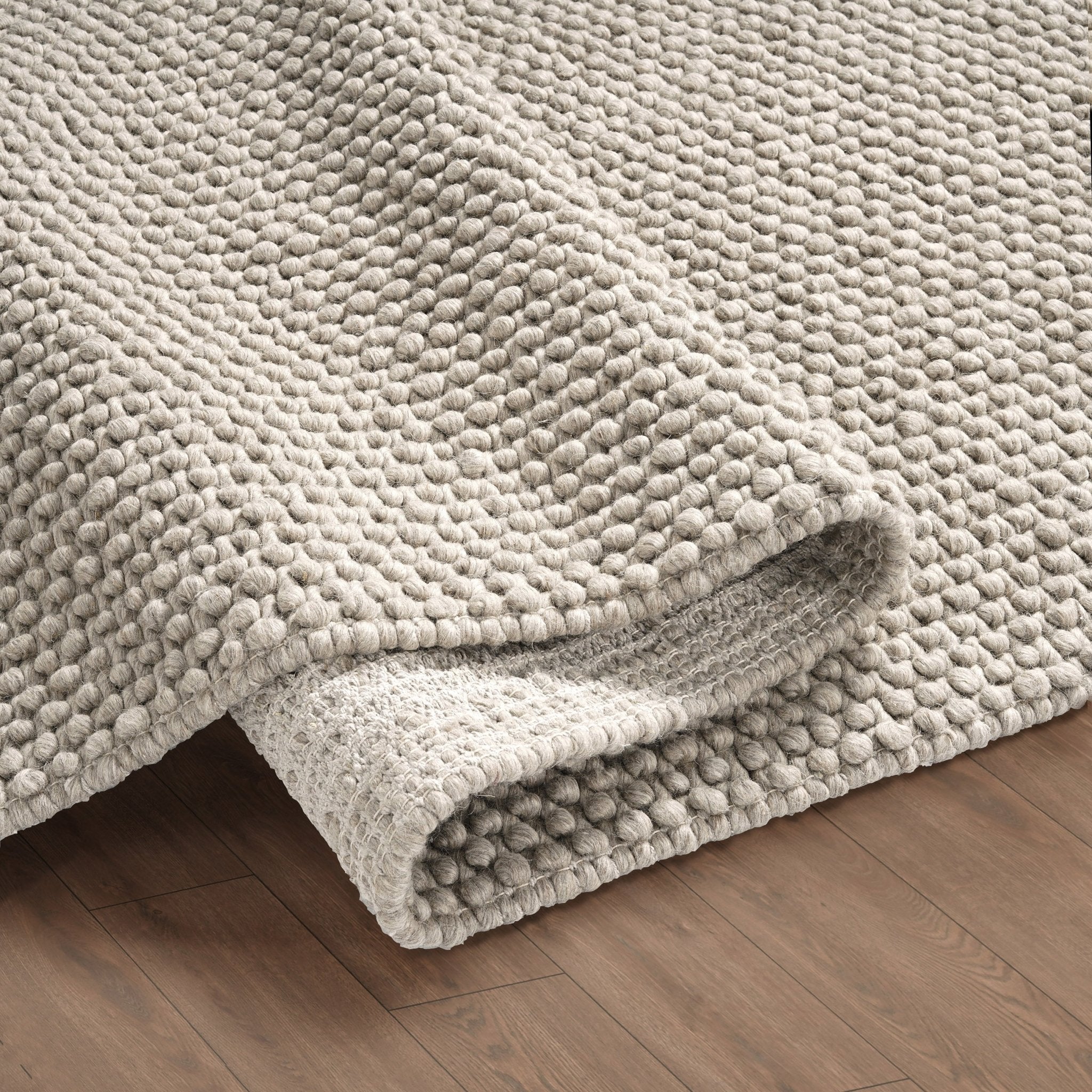 Theo Handwoven Wool Rug - Taupe