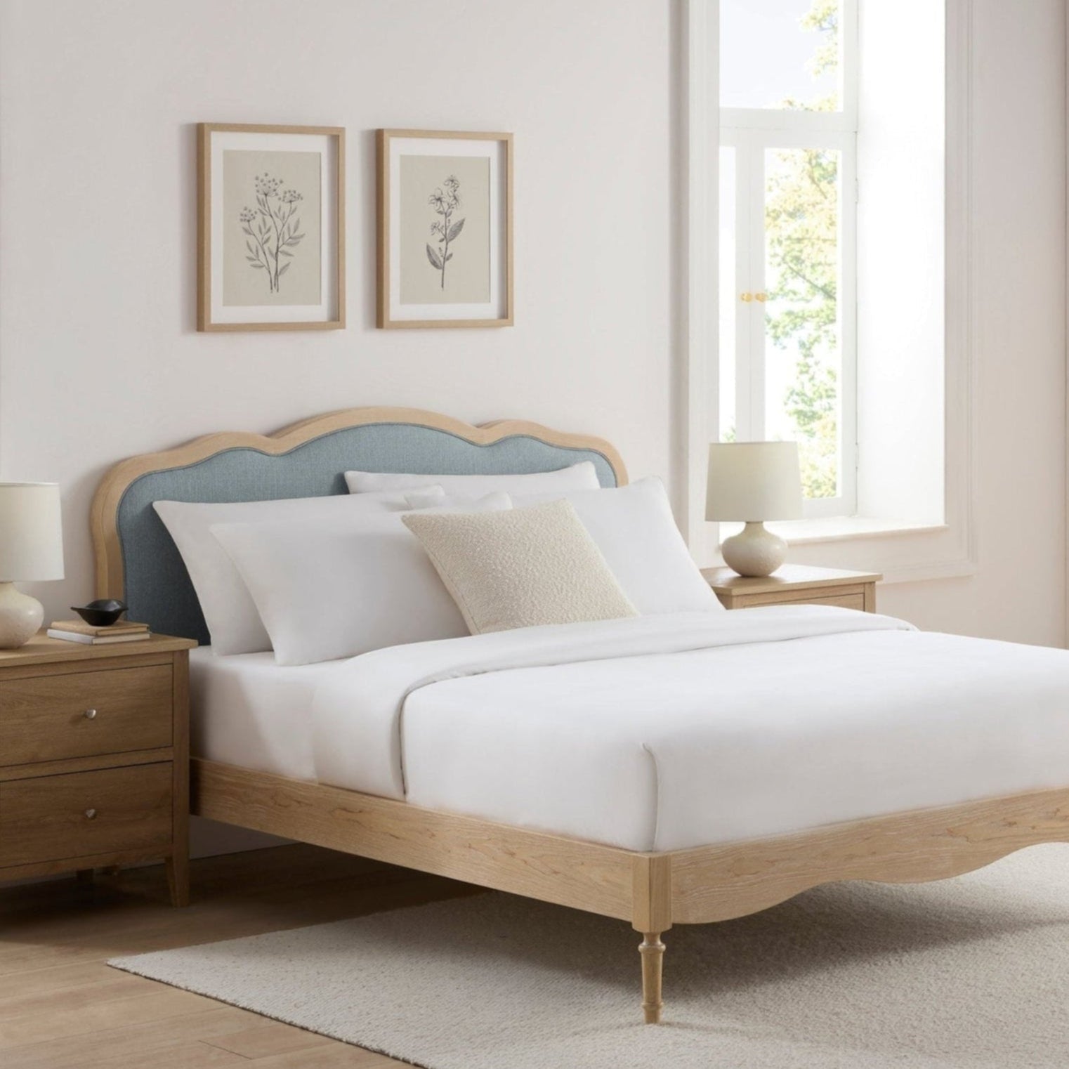 Versailles Bed Frame - Blue