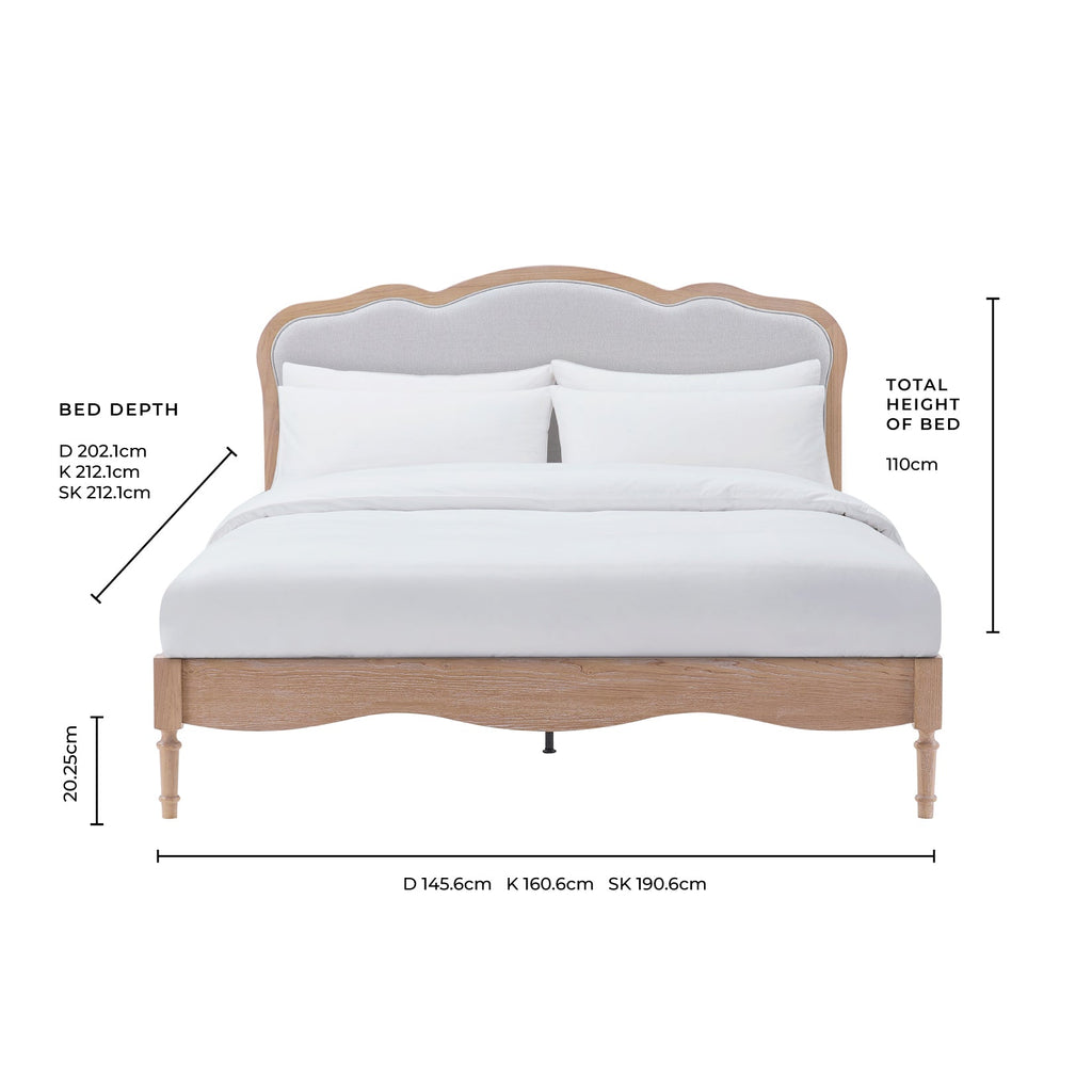 Versailles Bed Frame - Blue