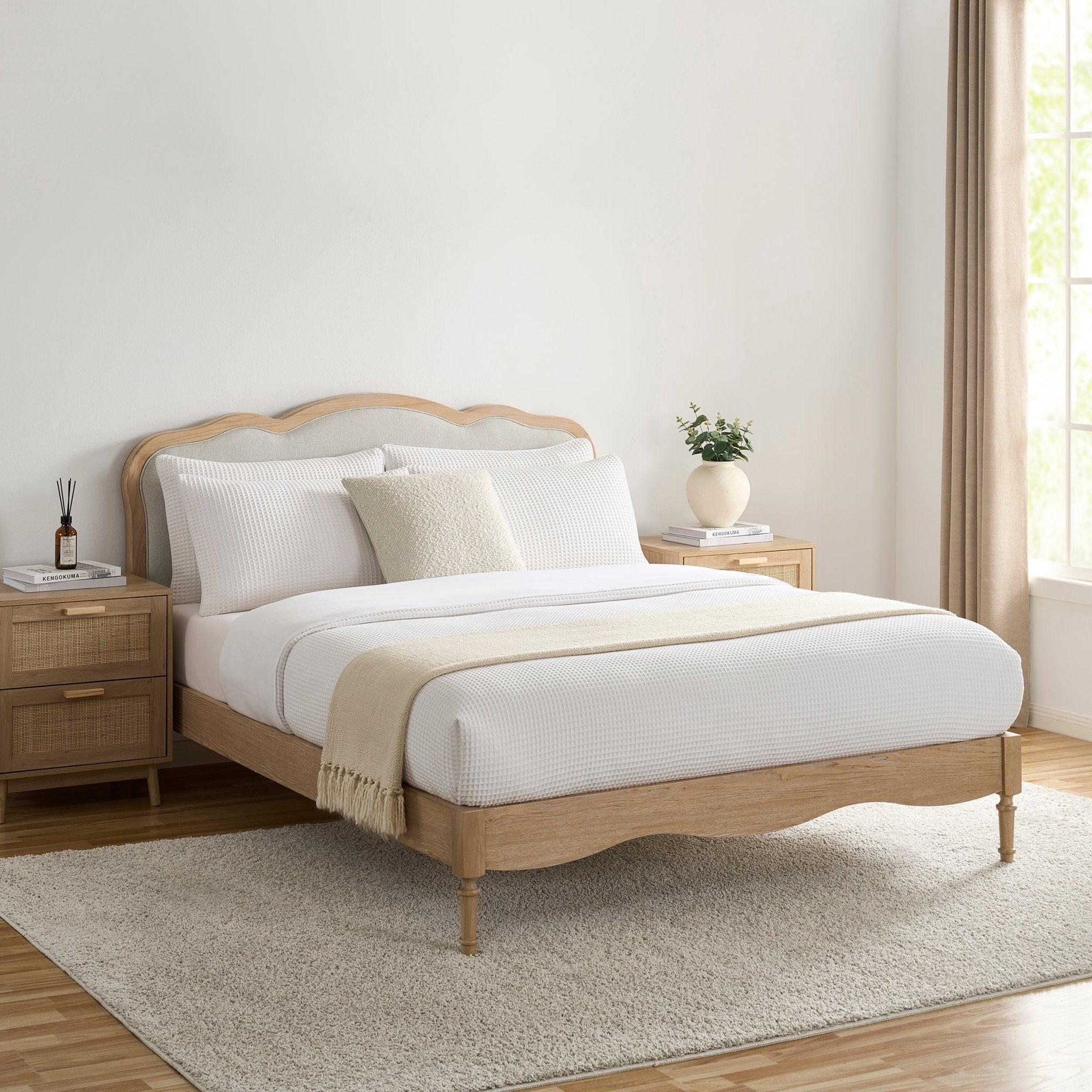 Versailles Bed Frame - Natural Stripe