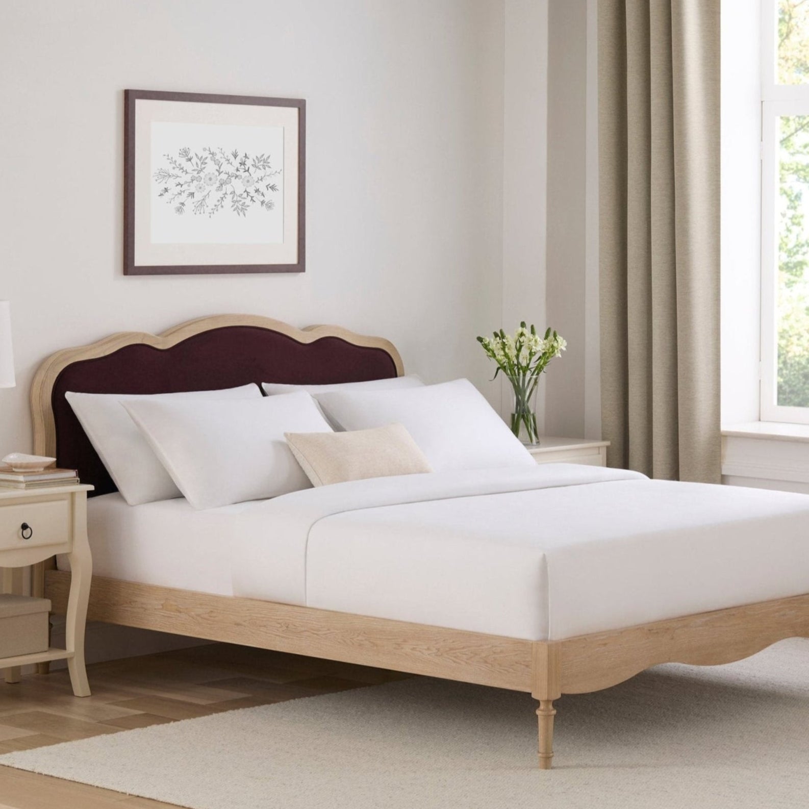 Versailles Bed Frame - Plum