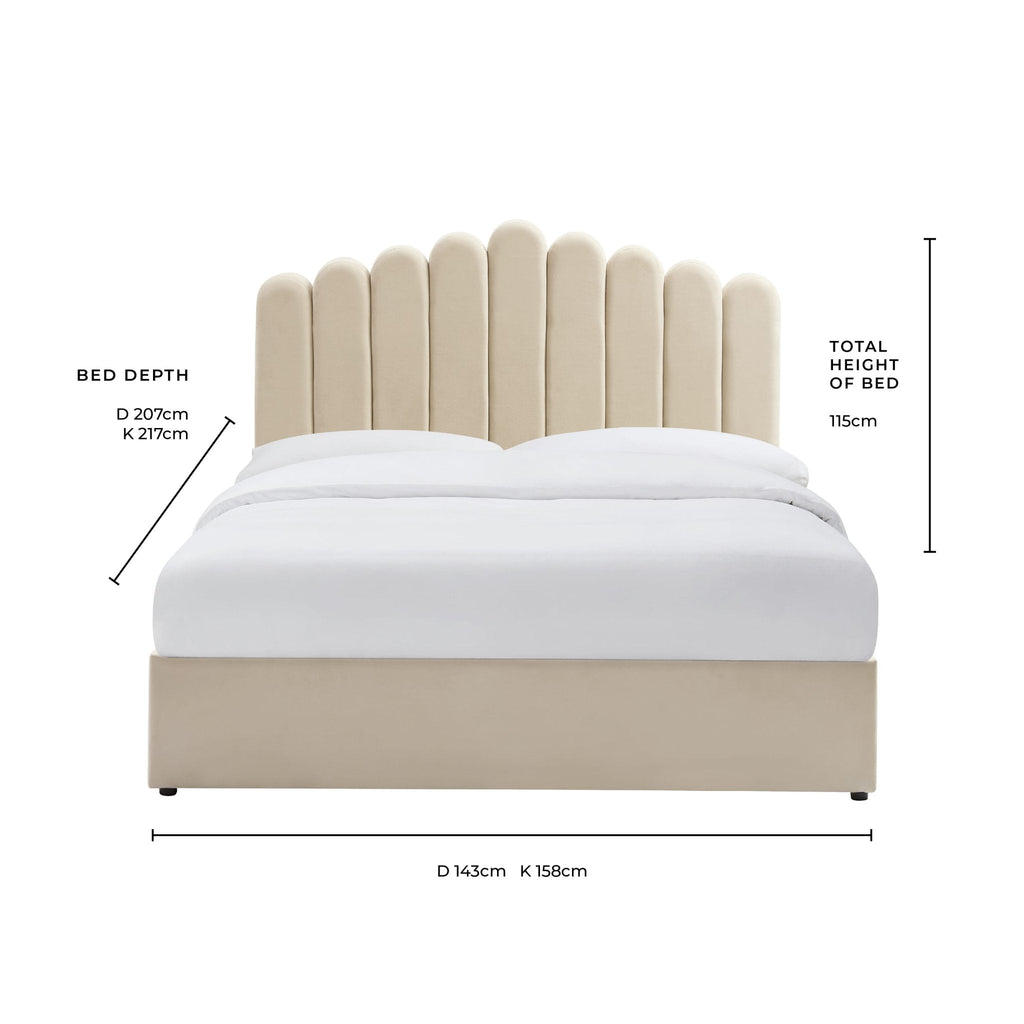 Washington Ottoman Storage Bed - Ecru