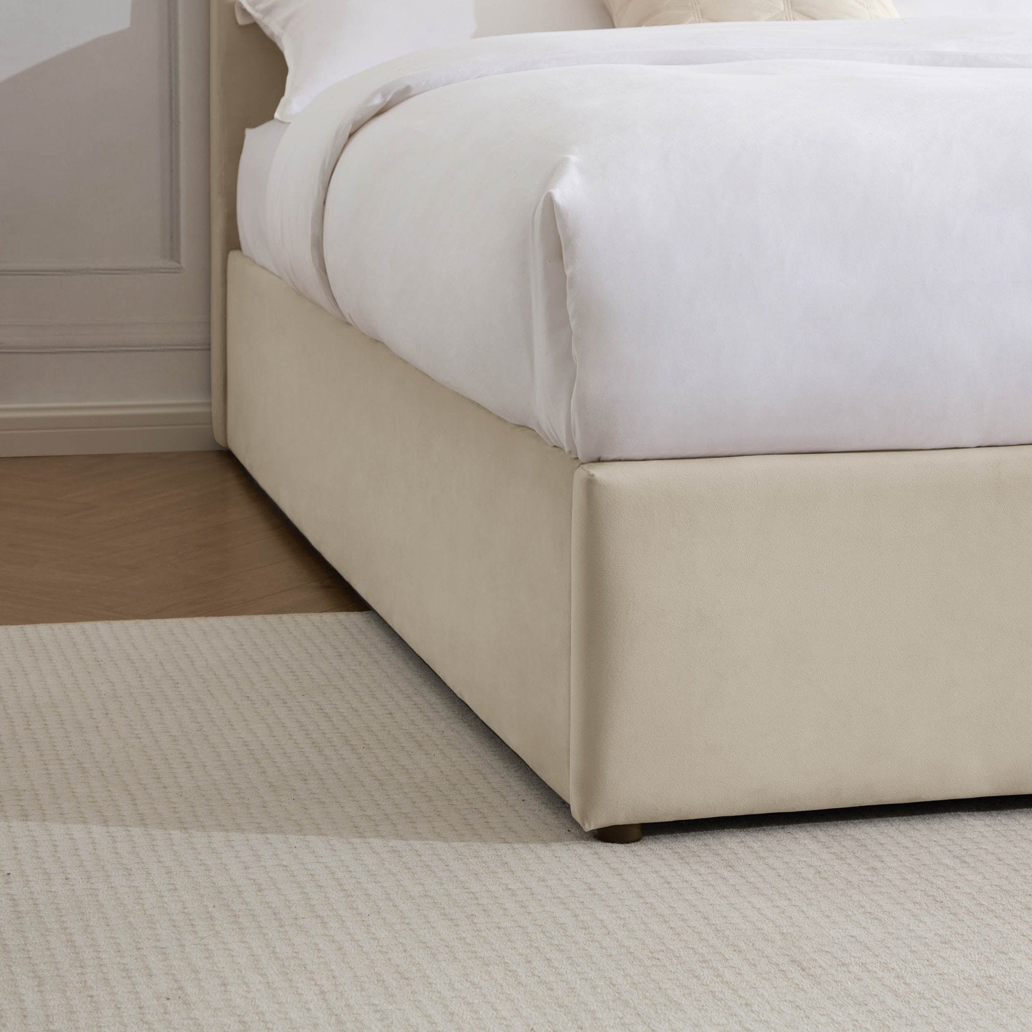 Washington Ottoman Storage Bed - Ecru