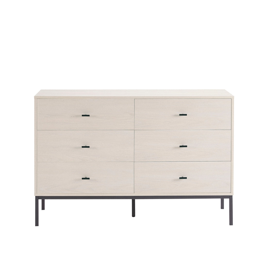 Willow 6 Drawer Chest - Light Wood