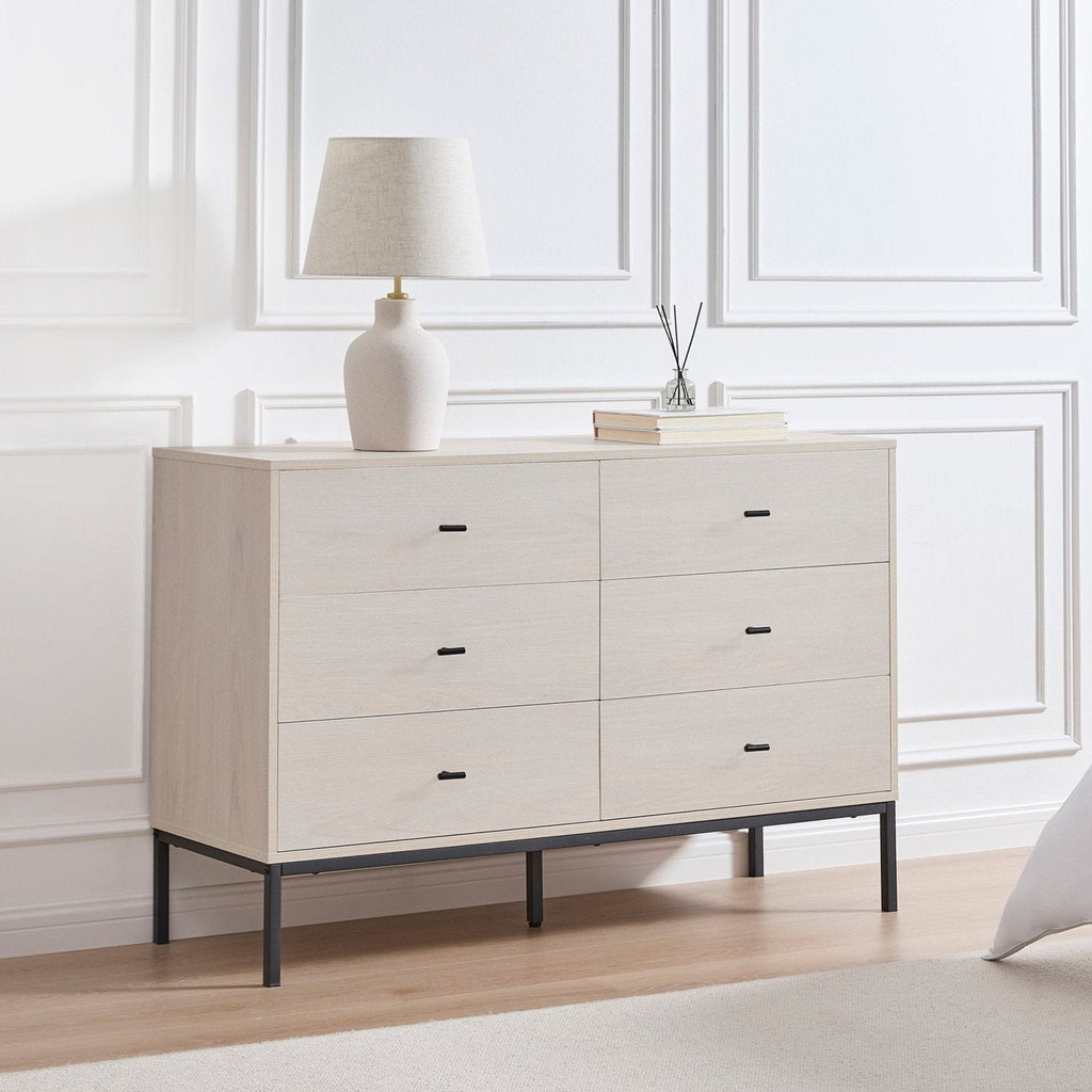 Willow 6 Drawer Chest - Light Wood