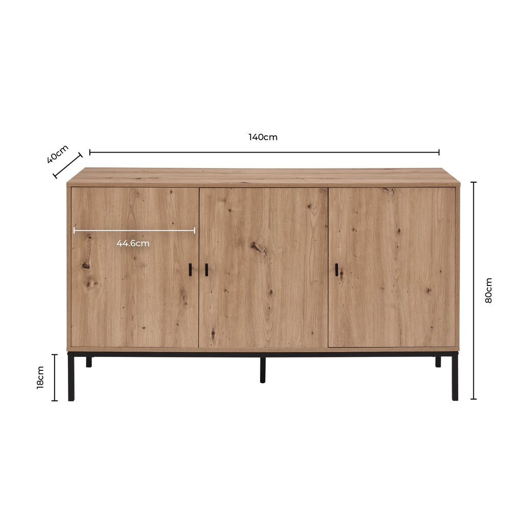 Willow Large Sideboard - Light Wood