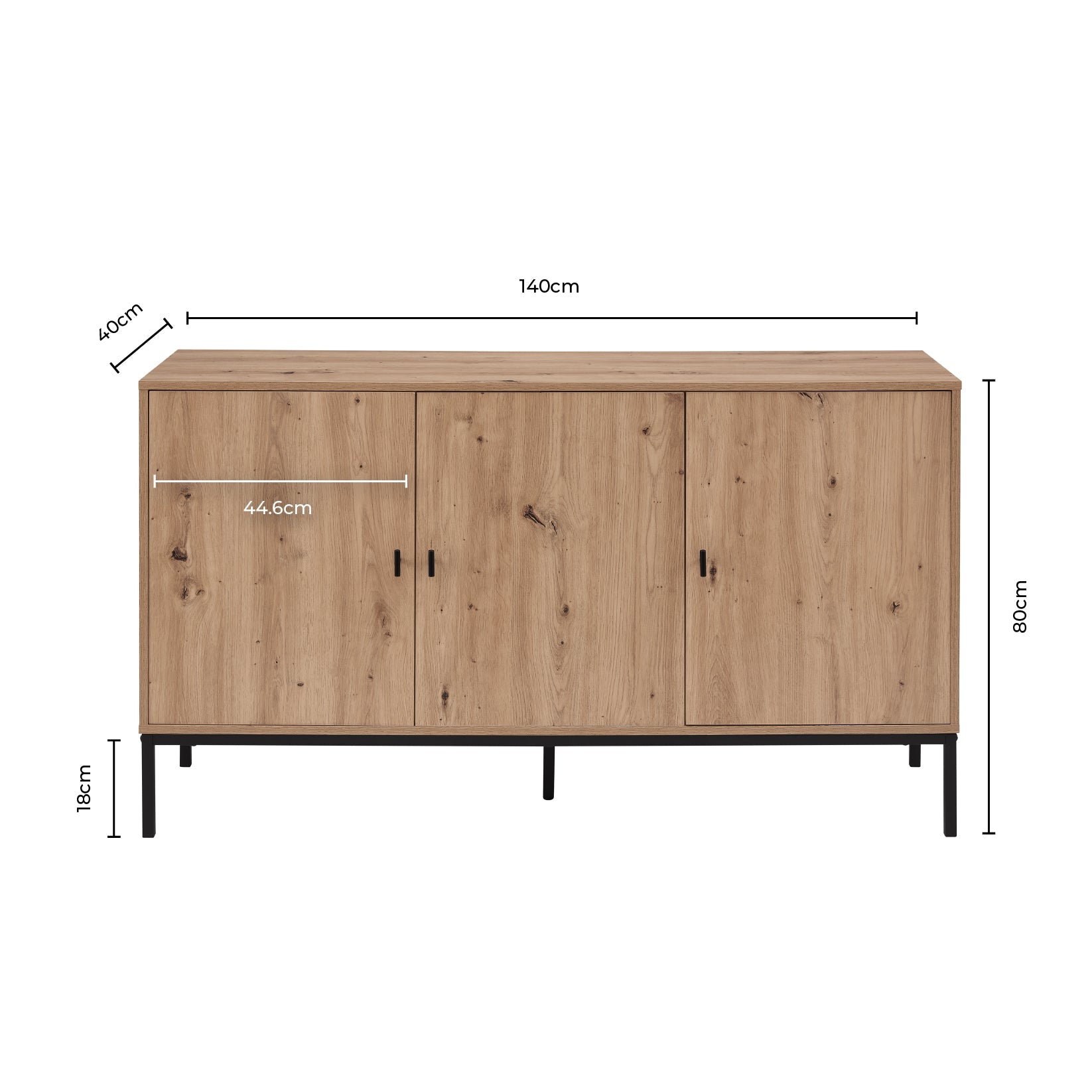 Willow Large Sideboard - Light Wood