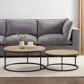Willow Round Nesting Coffee Table - Wood