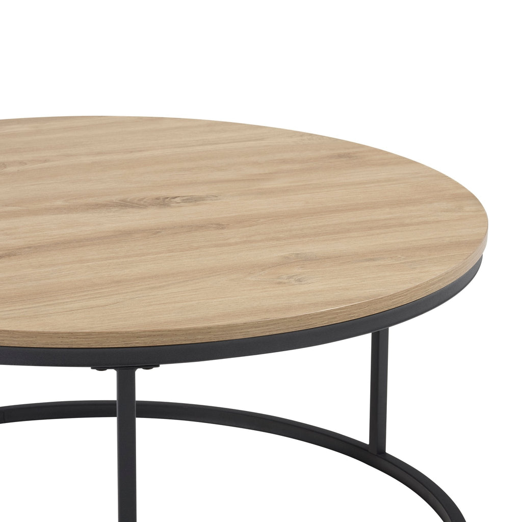 Willow Round Nesting Coffee Table - Wood
