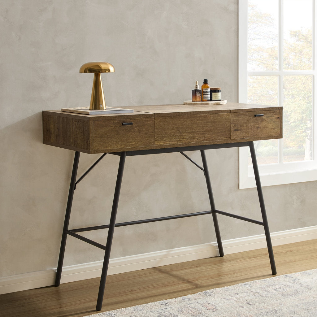 Willow Storage Dressing Table Console - Mango Wood