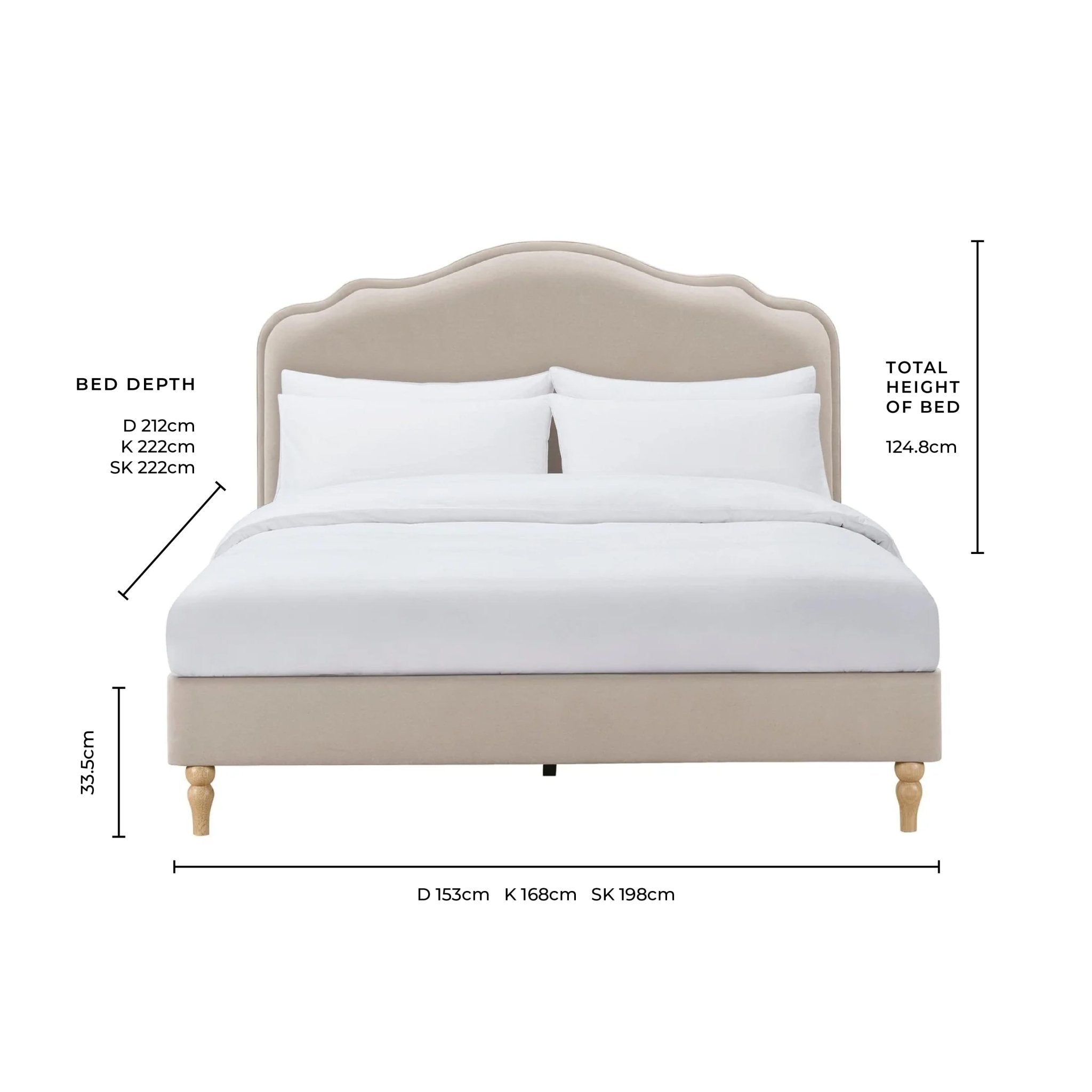 Wiltshire Bed Frame - Stone