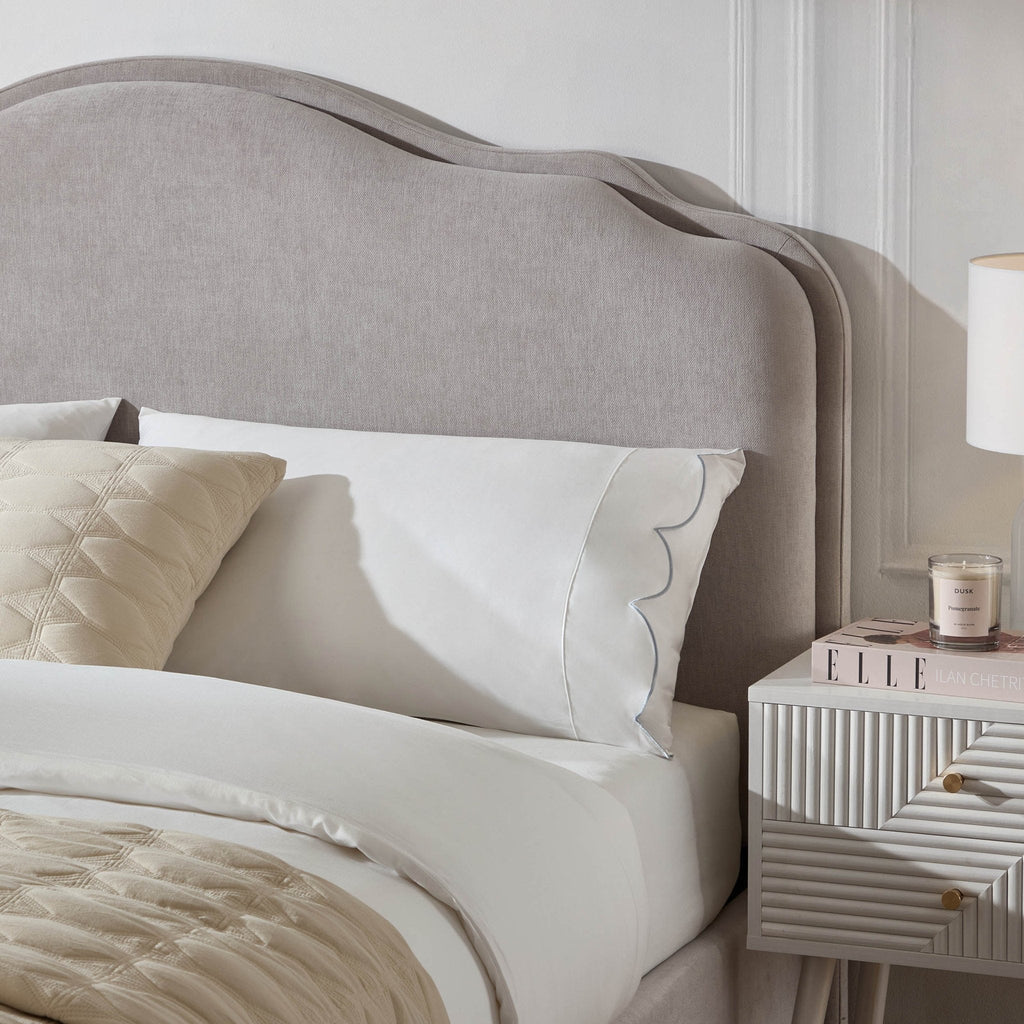 Wiltshire Chenille Ottoman Storage Bed - Light Grey