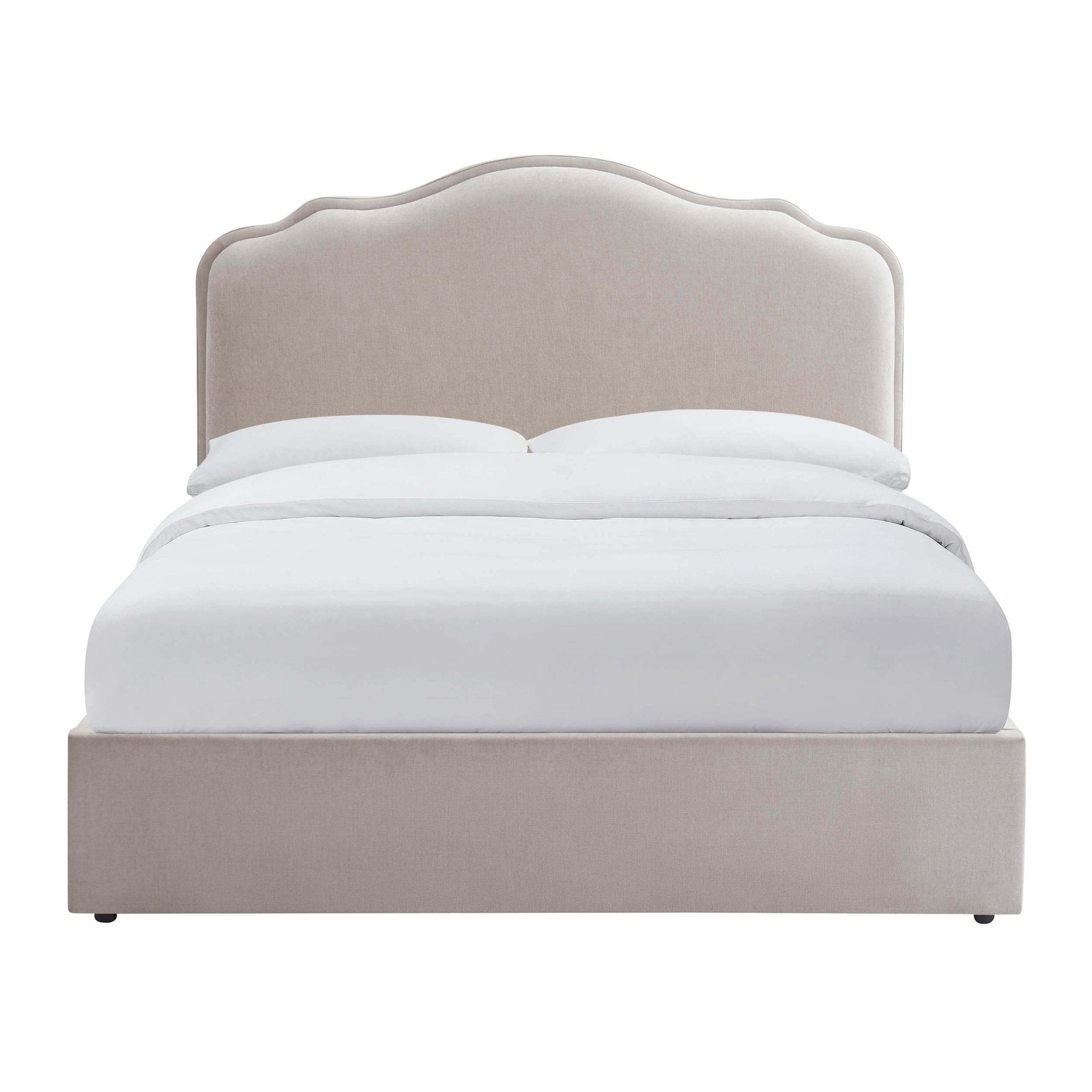 Wiltshire Chenille Ottoman Storage Bed - Light Grey