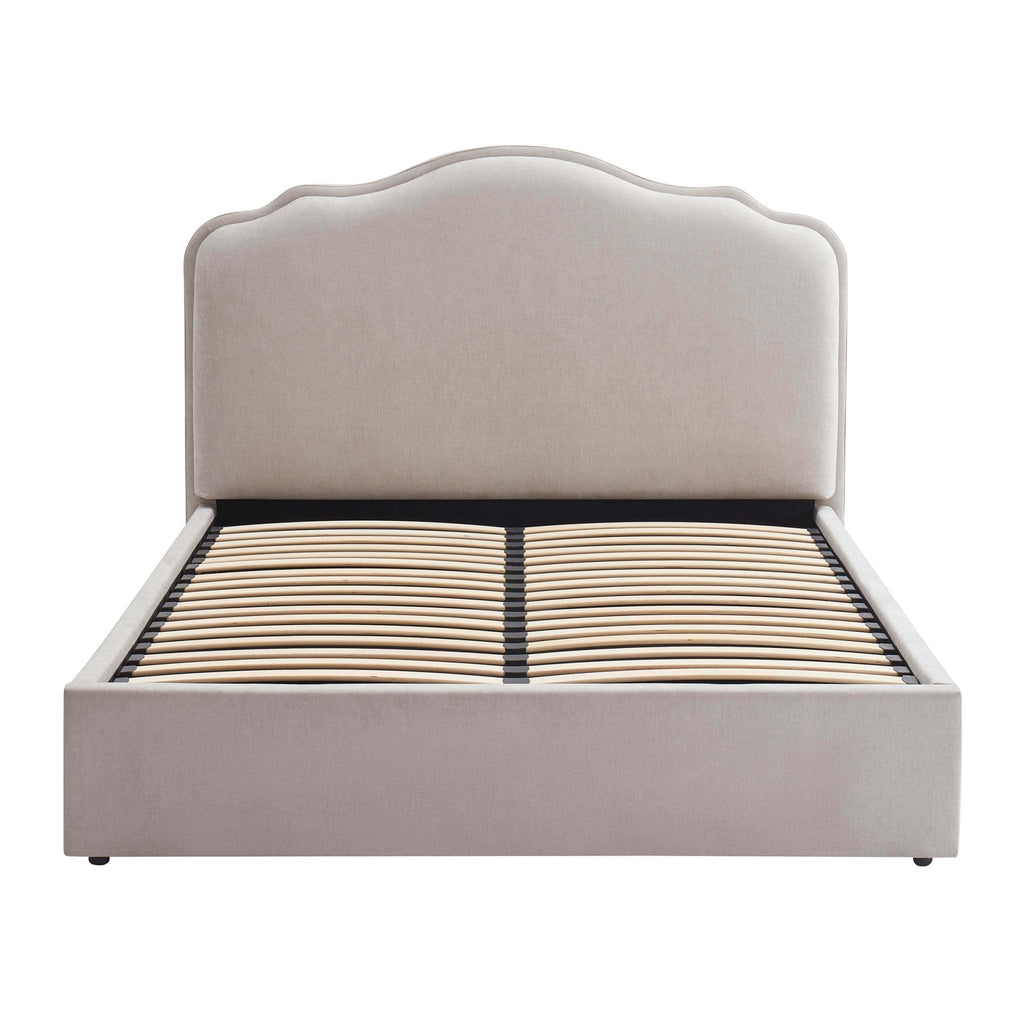 Wiltshire Chenille Ottoman Storage Bed - Light Grey