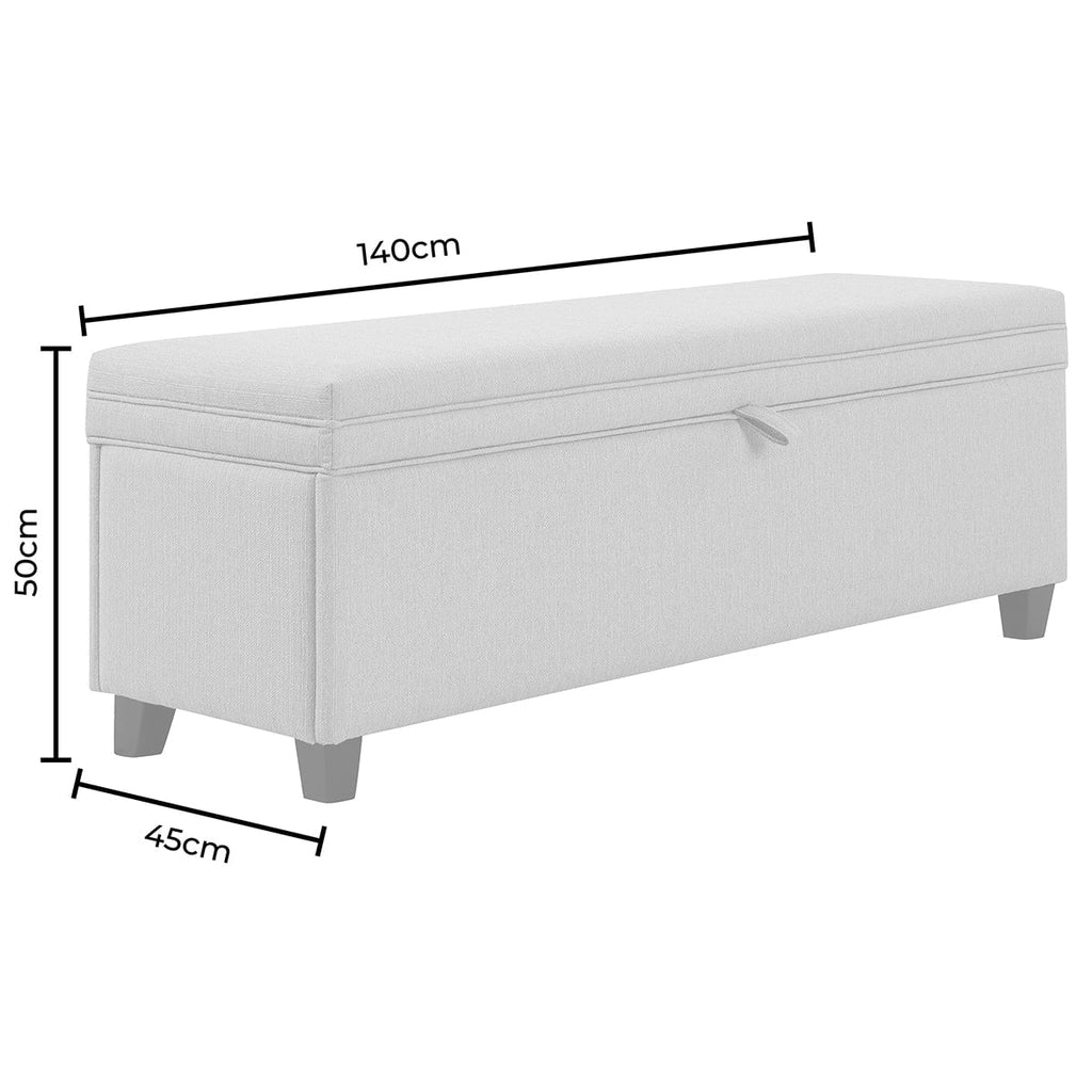 Windermere Storage Ottoman - Natural