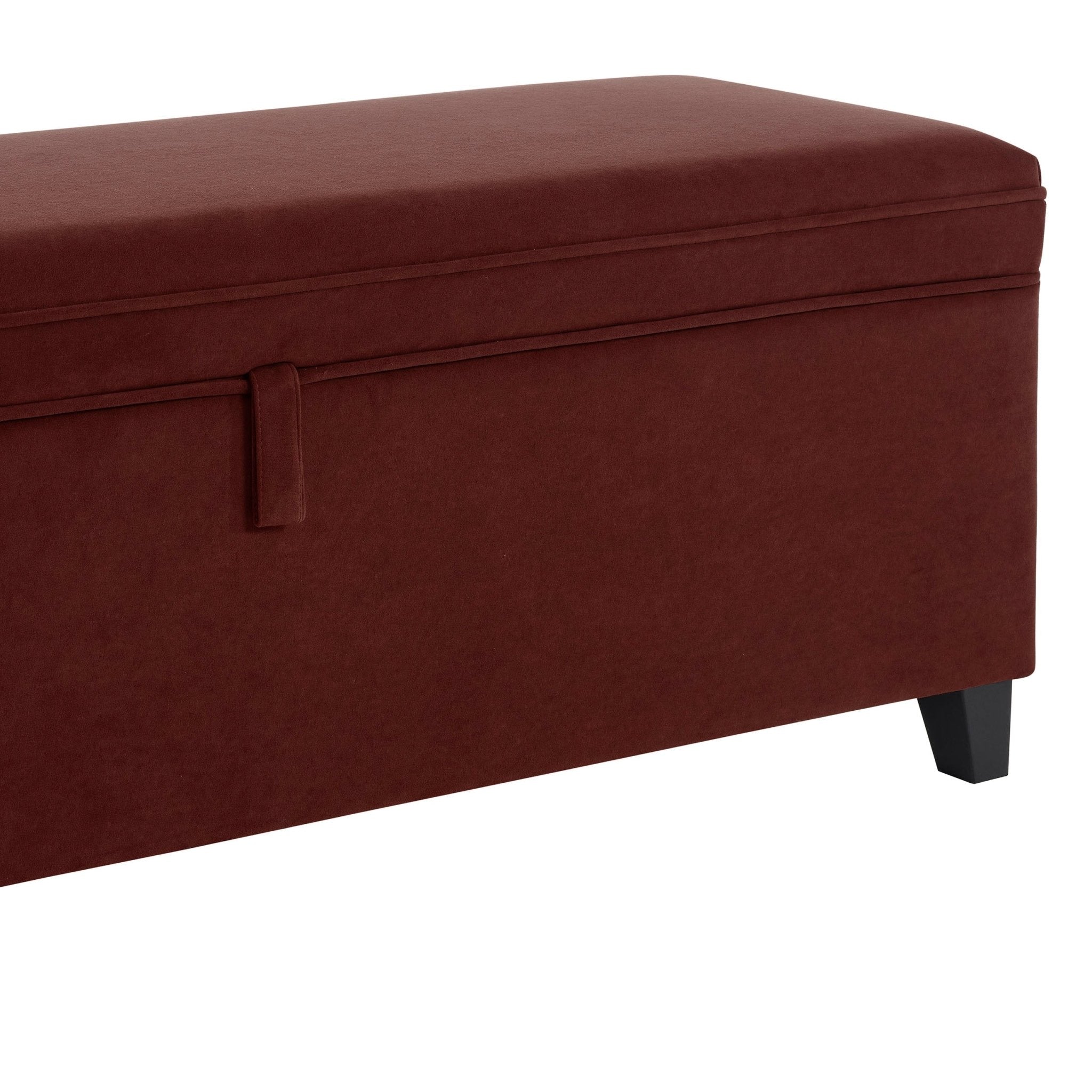 Windermere Storage Ottoman - Rust