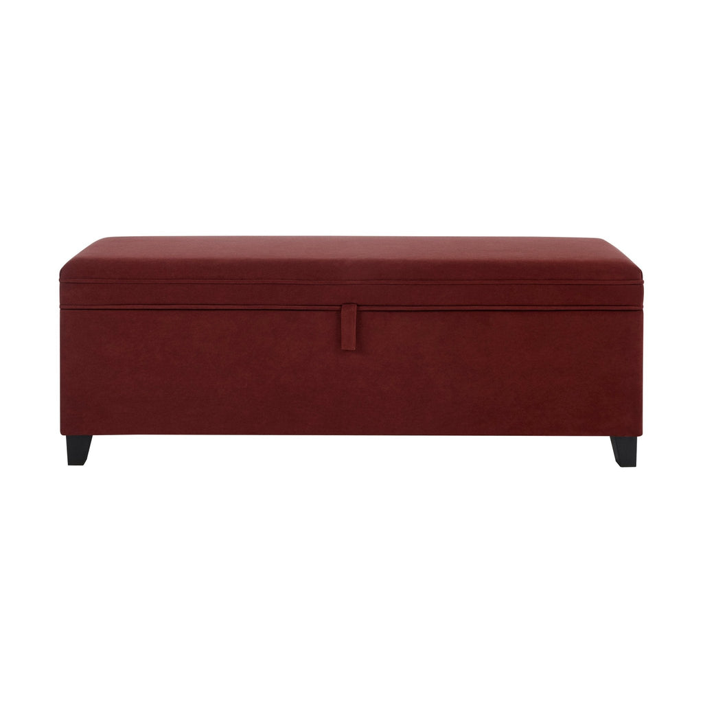 Windermere Storage Ottoman - Rust