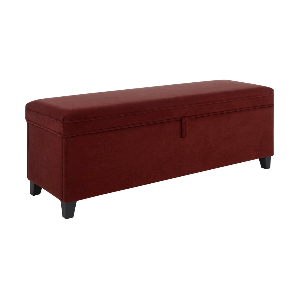Windermere Storage Ottoman - Rust