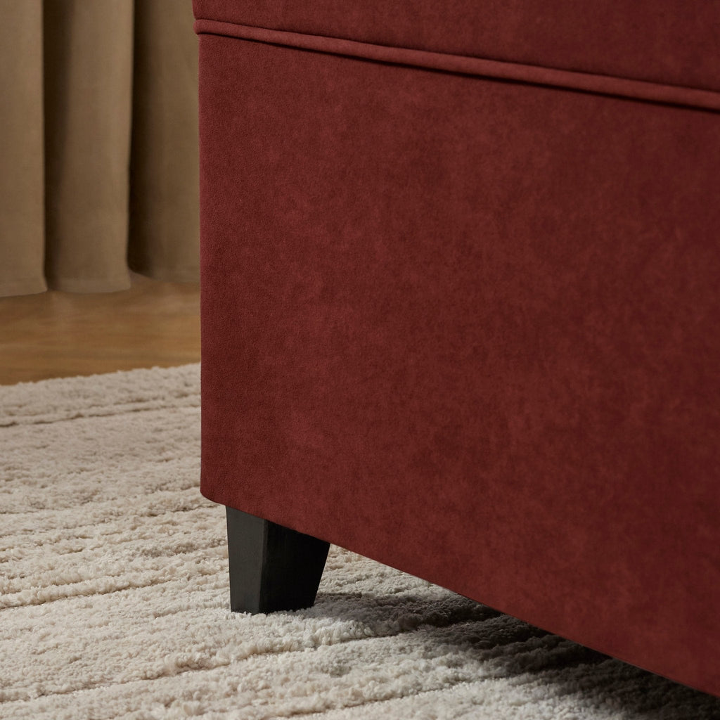 Windermere Storage Ottoman - Rust