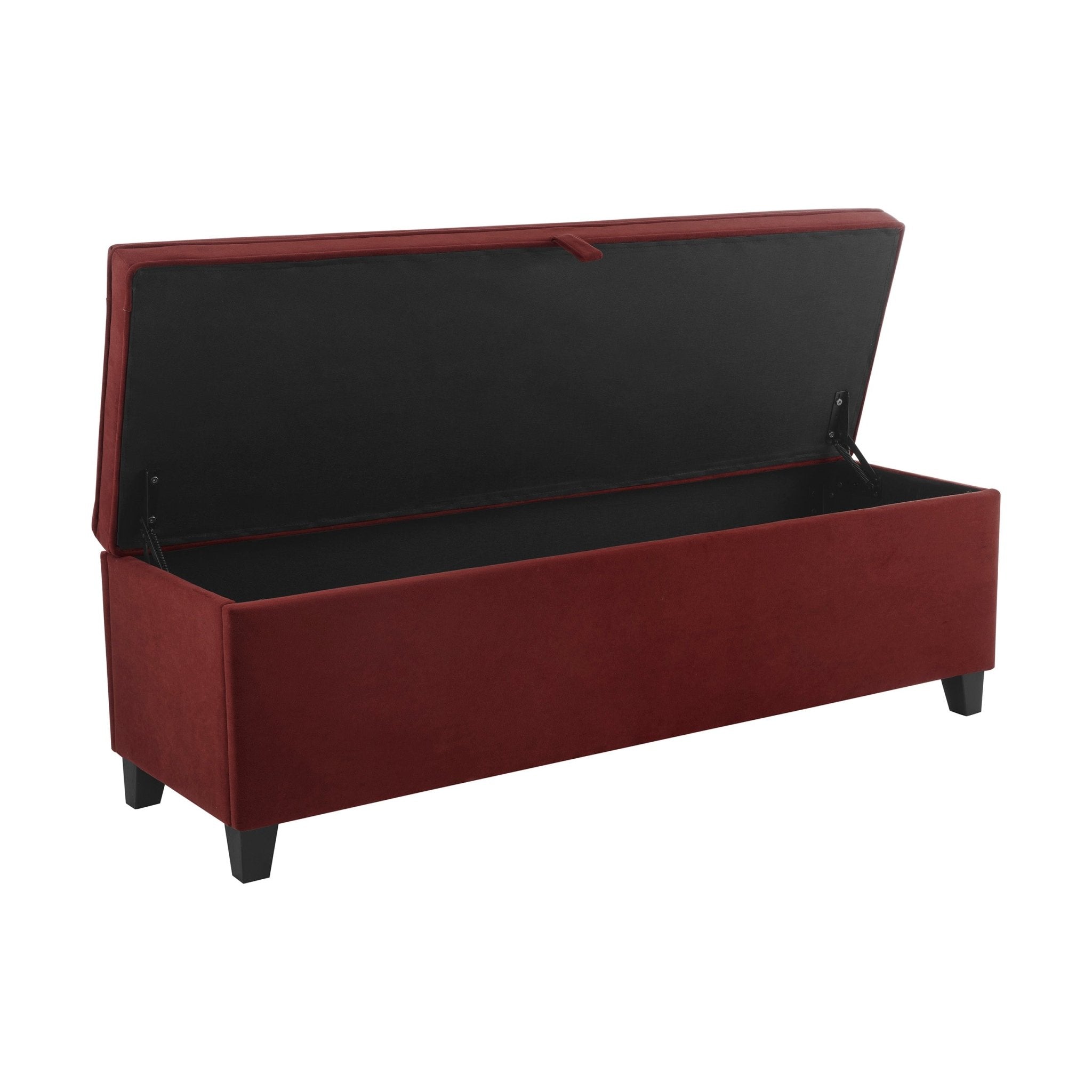 Windermere Storage Ottoman - Rust