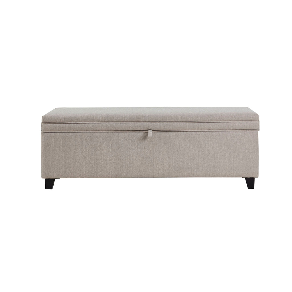 Windermere Storage Ottoman - Stone Grey