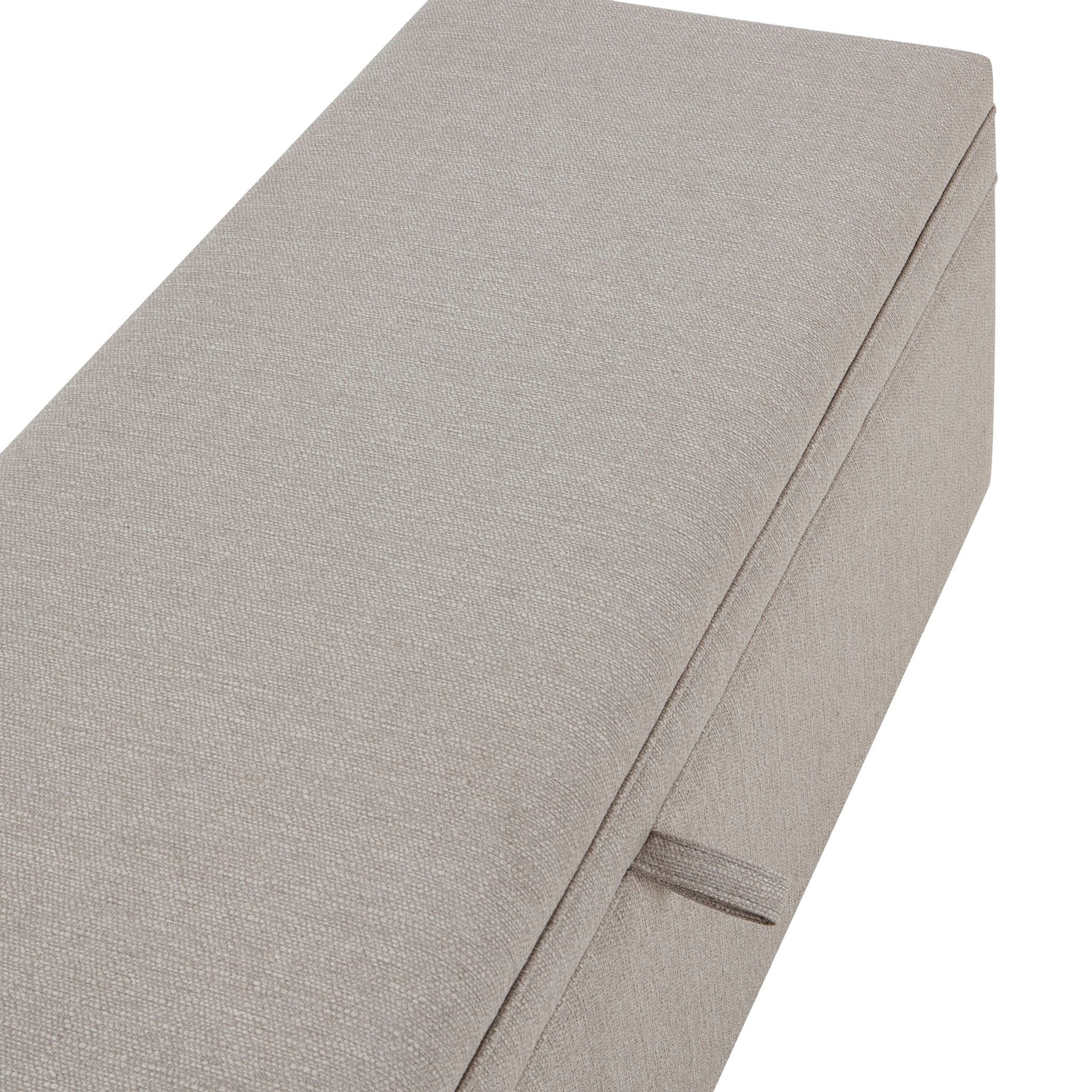 Windermere Storage Ottoman - Stone Grey