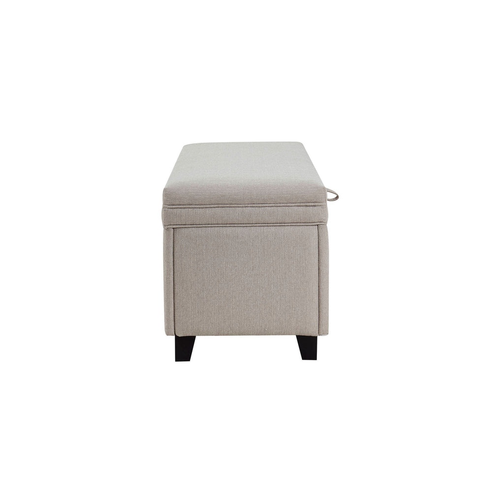 Windermere Storage Ottoman - Stone Grey
