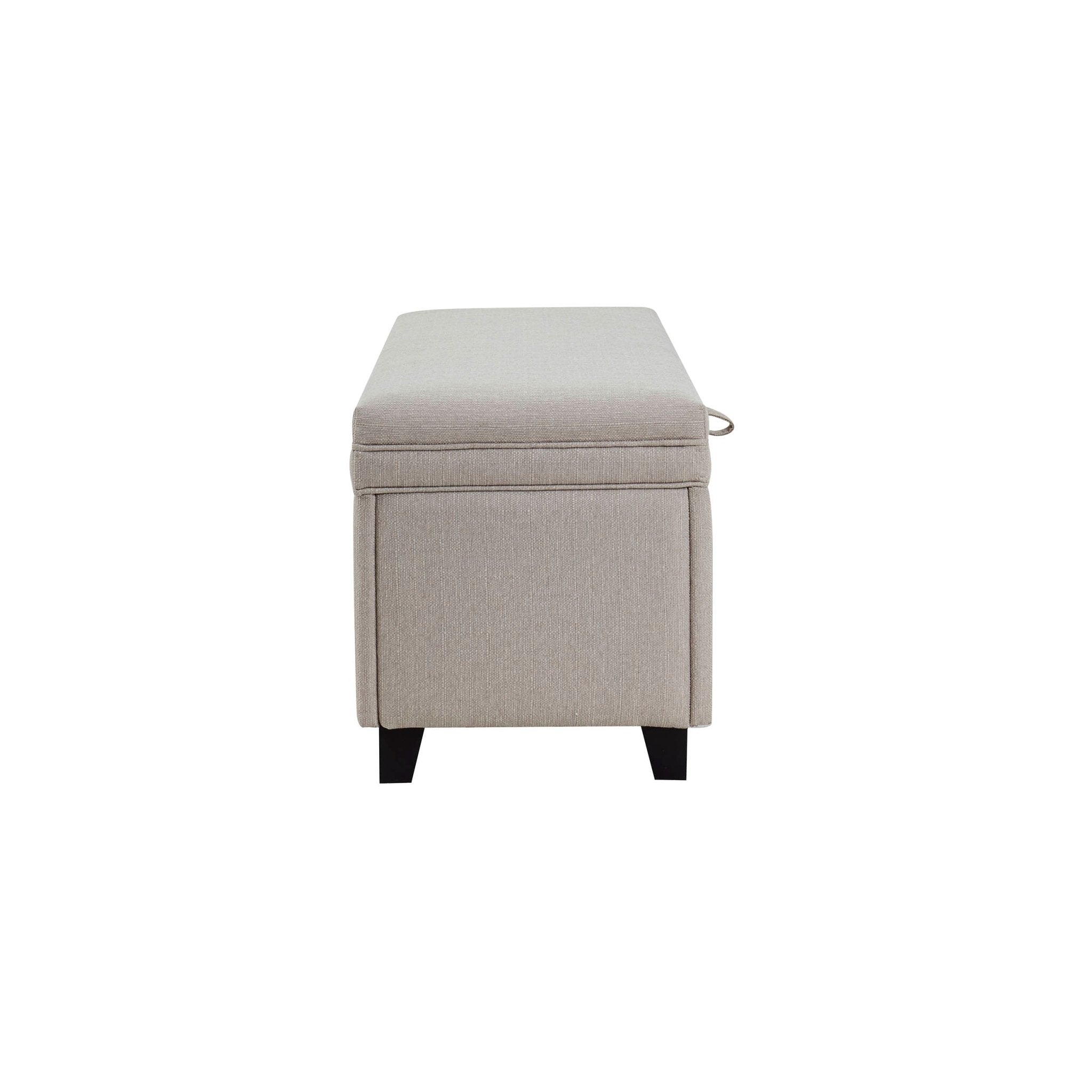 Windermere Storage Ottoman - Stone Grey