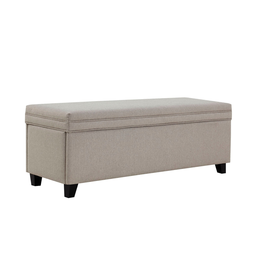 Windermere Storage Ottoman - Stone Grey
