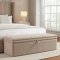 Windermere Storage Ottoman - Stone Grey