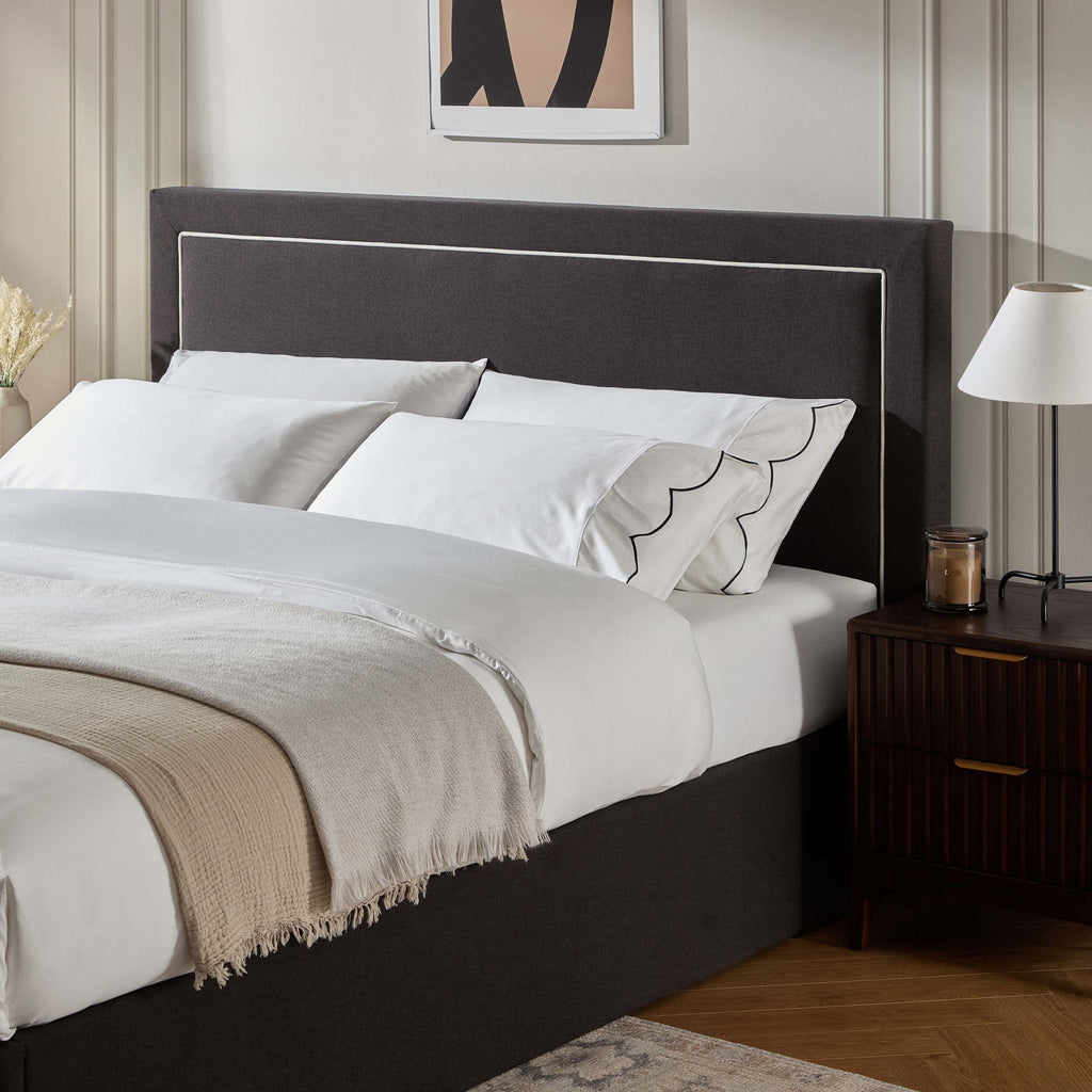 Windsor Ottoman Storage Bed - Black/Natural