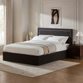 Windsor Ottoman Storage Bed - Black/Natural