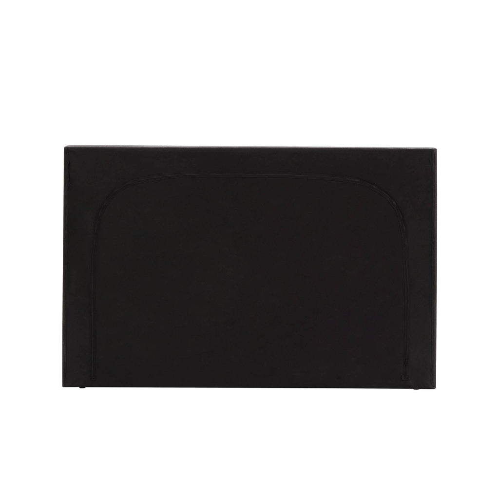 Windsor Ottoman Storage Bed - Black/Natural