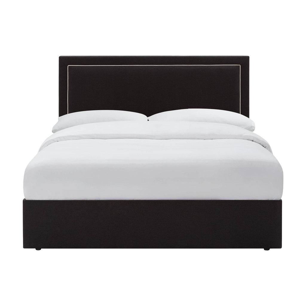 Windsor Ottoman Storage Bed - Black/Natural