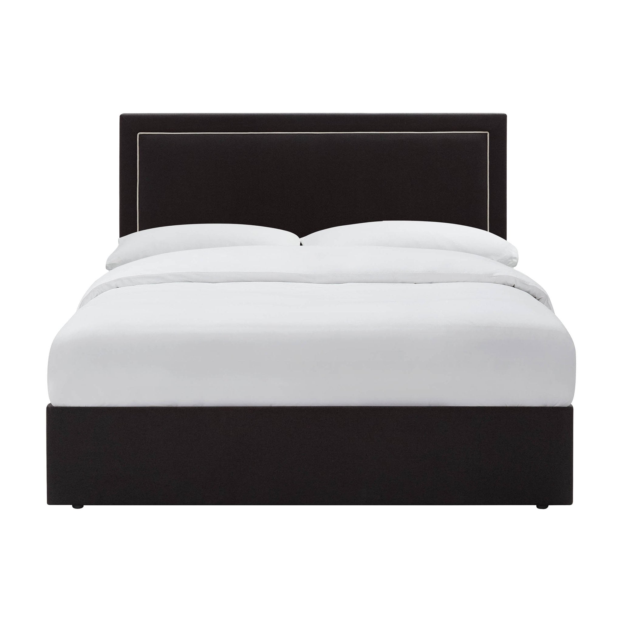 Windsor Ottoman Storage Bed - Black/Natural