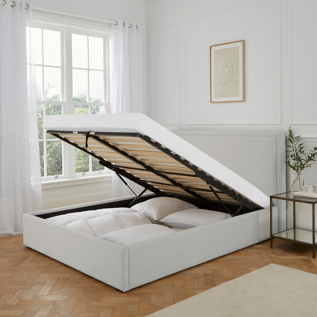 Windsor Ottoman Storage Bed - Natural