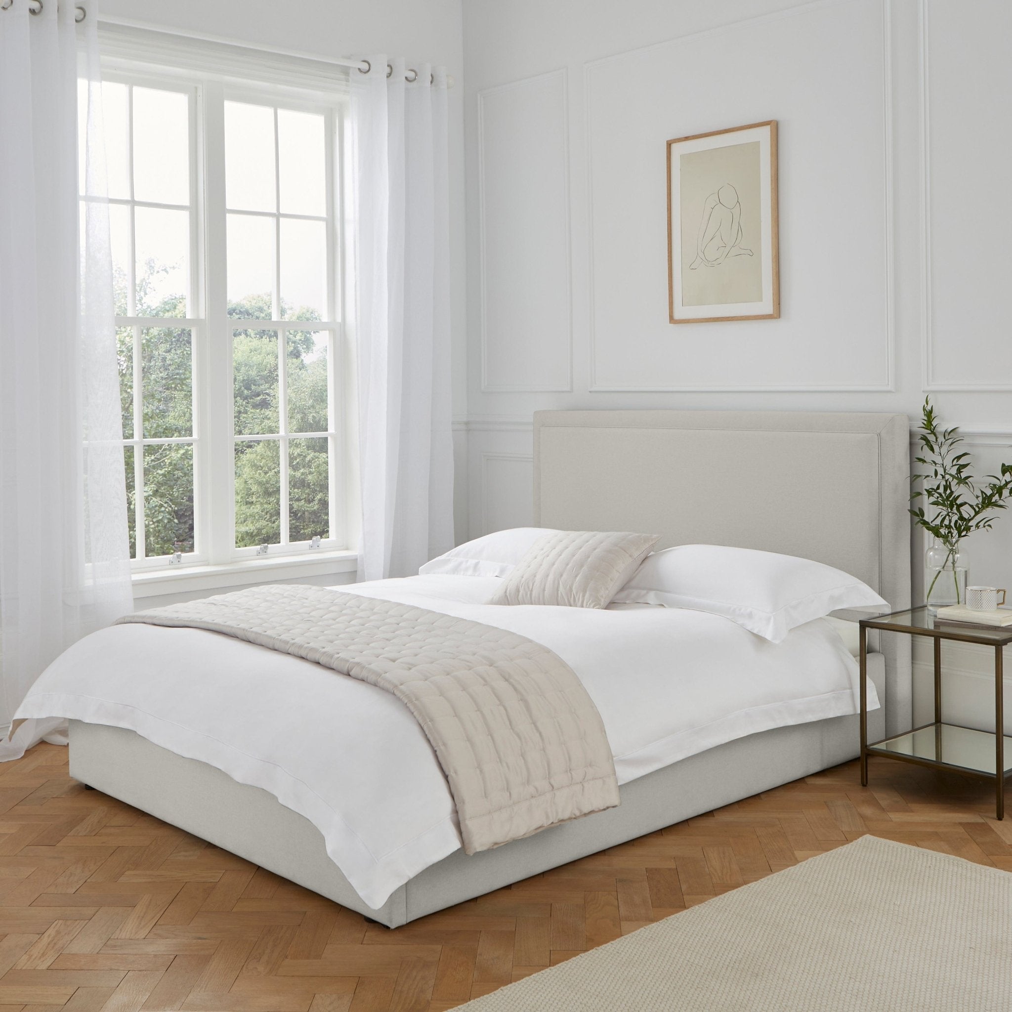 Windsor Ottoman Storage Bed - Natural